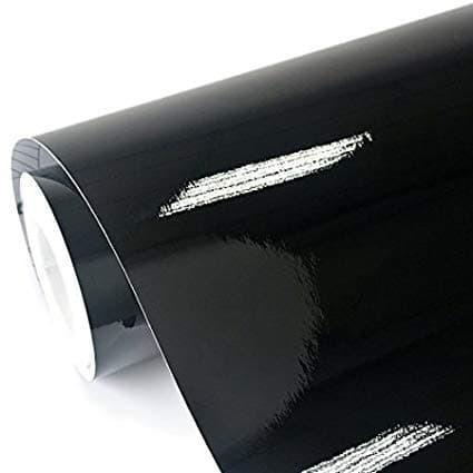 Sticker / Stiker Black Hitam Gloss Glossy Mengkilap Vinyl