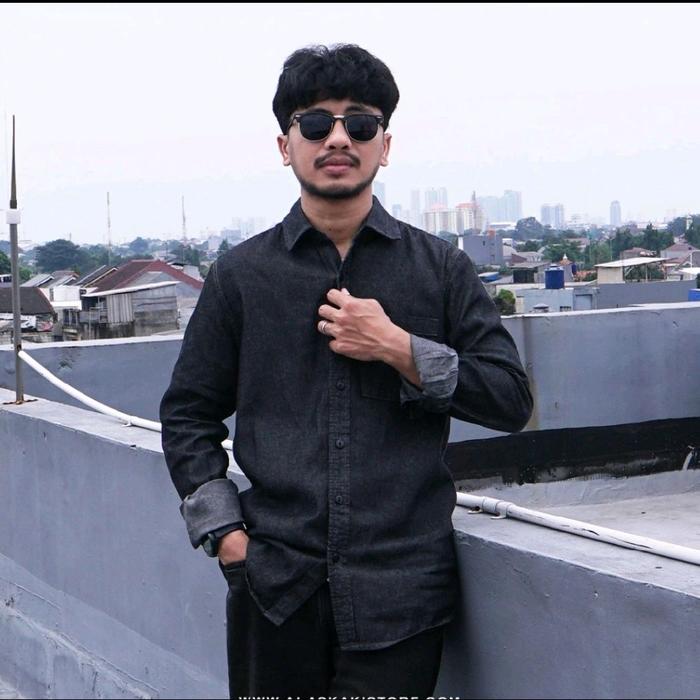 kemeja Wrangler denim Reguler fit original