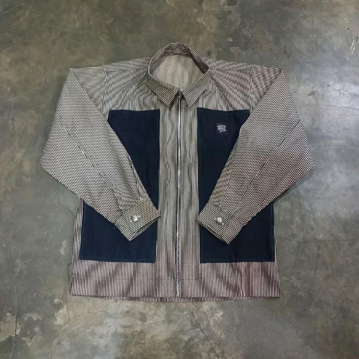 Work Jacket Hickory Double Pocket // Brand New