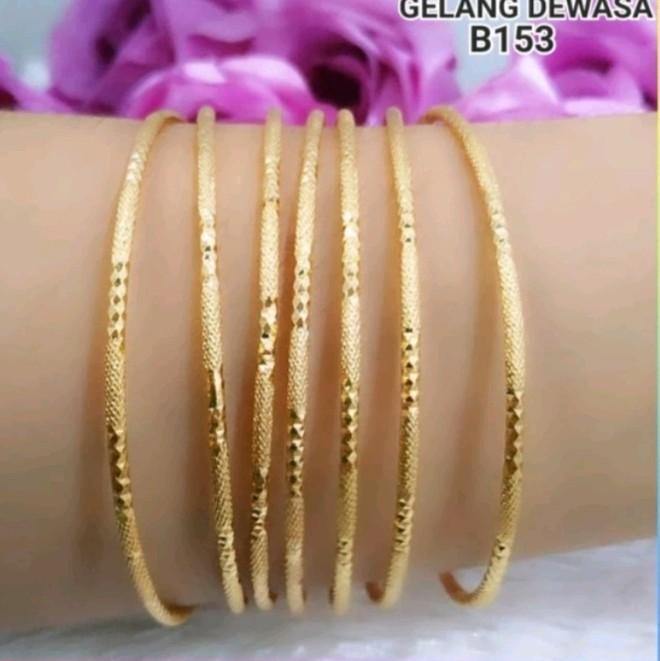 GELANG KERONCONG ISI 7PIC GELANG TANGAN WANITA TITANIUM ANTIKARAT DAN LINTUR spiderman kristal gelan