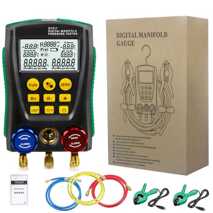 Digital Manifold Gauge Pressure Gauge Refrigeration Vacuum Pressure
