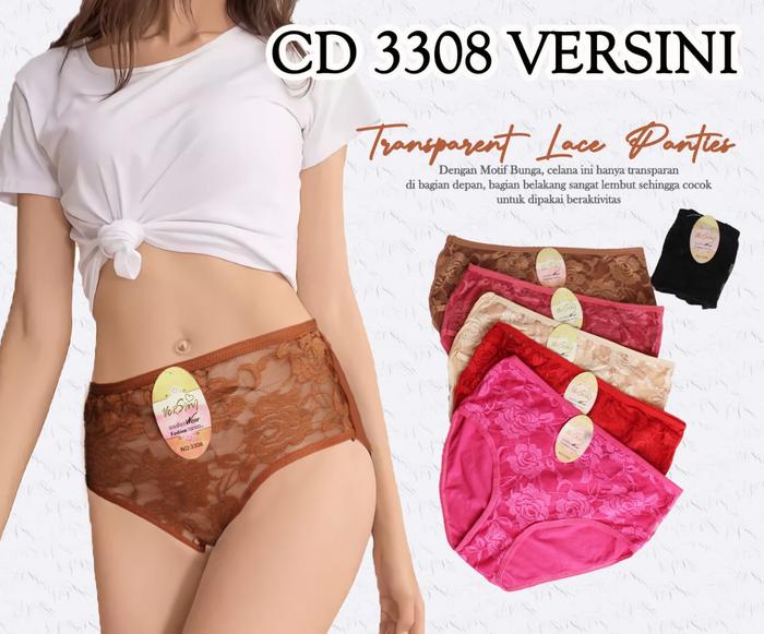 PROMO CD WANITA RENDA FULL KATUN TRANSPARAN DEPAN - DALAMAN WANITA NYAMAN DAN LEMBUT Motif Remaja