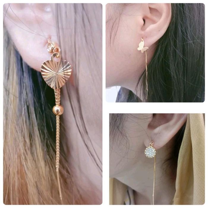 Anting Tusuk Jarum Earrings jepit