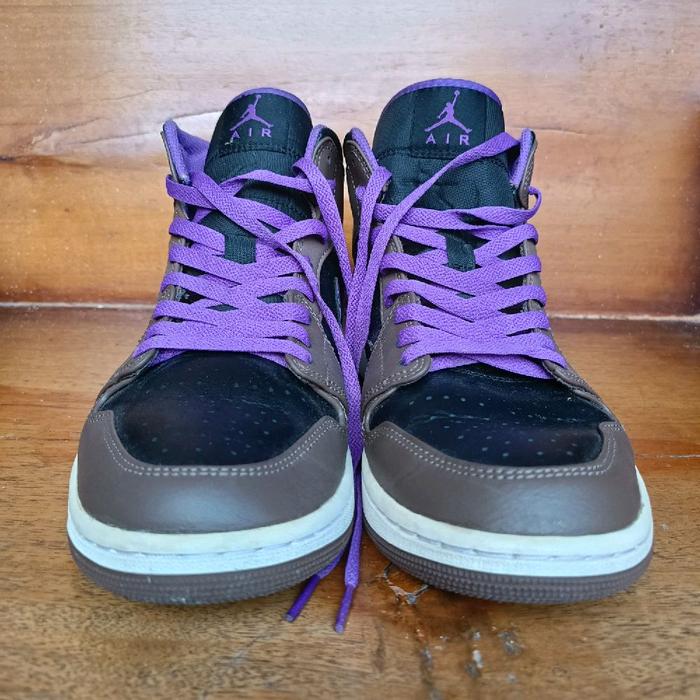 Nike Air Jordan 1 Retro High Mid - Colorway Brown/Black/Purple - Original Second