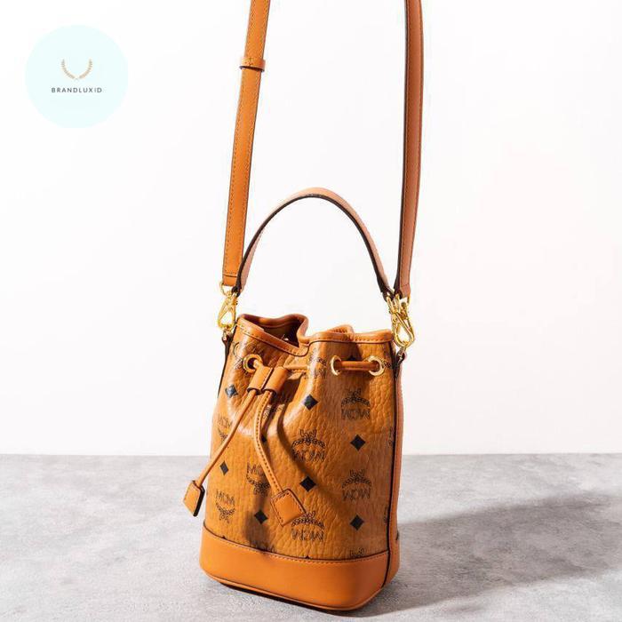 MCM MINI DESSAU VISETOS DRAWSTRING BAG