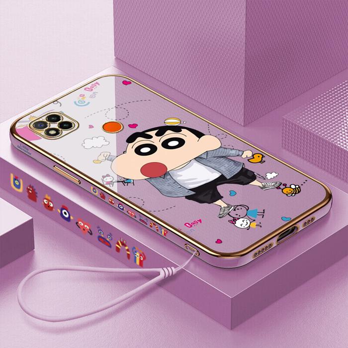 Hontinga Casing Ponsel Xiaomi Redmi 9C, Pelindung HP Kotak TPU Lembut
