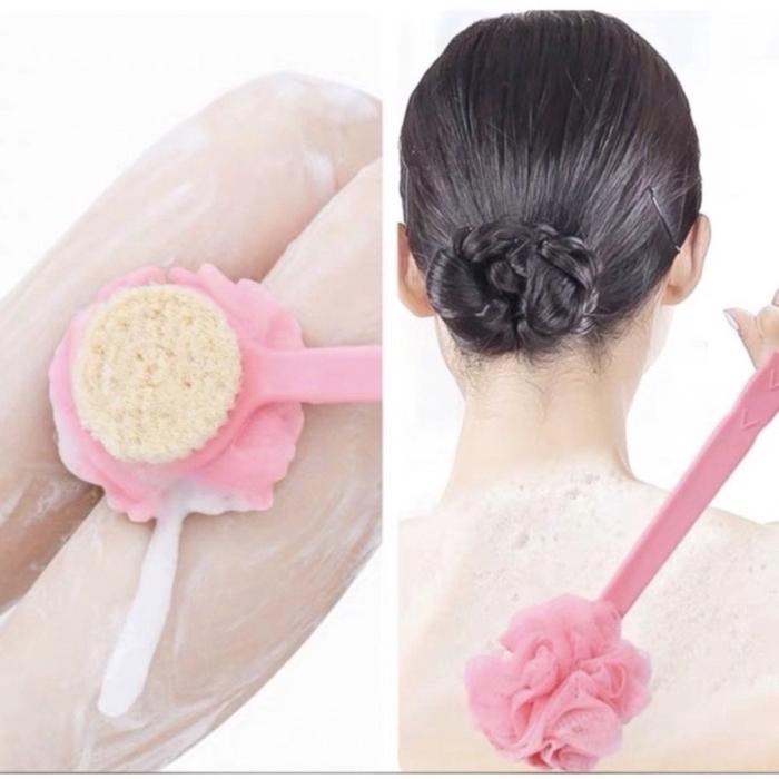 SIKAT GAGANG MANDI SHOWER PUFF GOSOK PUNGGUNG 2IN1