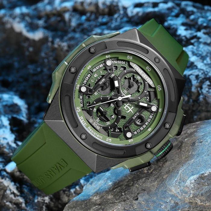 EVANS JAYDEN 9547 RUBBER JAM TANGAN PRIA ORIGINAL