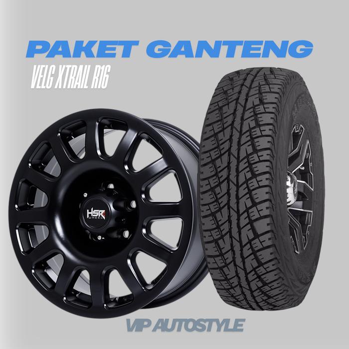 VELG MOBIL RACING R16 | JUAL VELG HSR R16 | HSR FORTE R16 BLACK