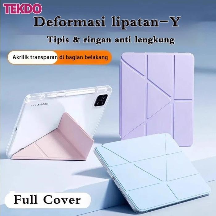 Case samsung tab a9 plus / s9 fe / 10fe /A9+ /S9 FE+ Slot Pena Magnetic Charging | 3Y Fold Akrilik T