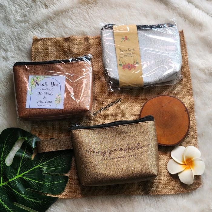 pouch perahu metalik mini
