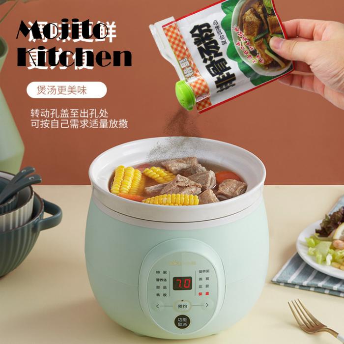 Rak Bumbu Dapur Rak Penyimpanan Putar Tempat Bumbu Tas Bumbu Klip