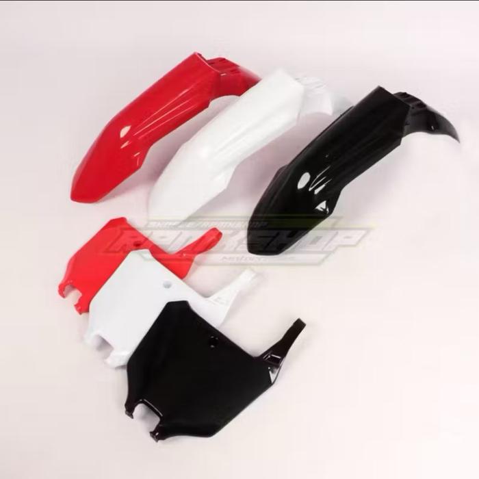 spakbor depan crf450 2021 dan papan nomer crf450 2021 set 2 item crf450 2021 slebor depan crf450 202