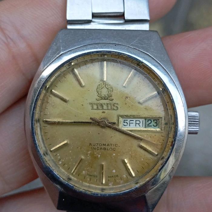 jam tangan solvil et titus automatic second preloved original