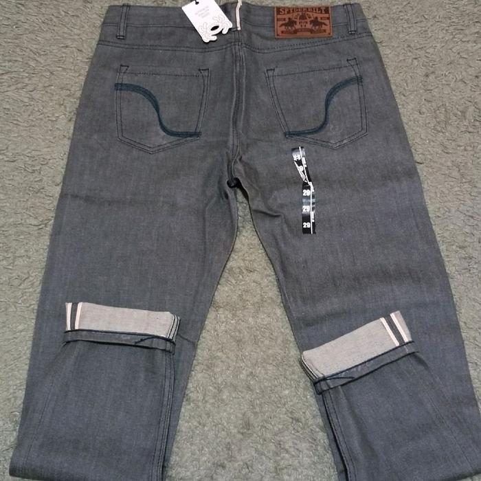 Spyderbilt Selvedge quirk evo denim 3.0 grey BNWT original murah meriah