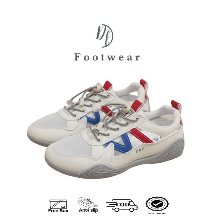 [DF FOOTWEAR] DF 694 Sepatu Wanita Sneakers Wanita Putih Import Premium Quality Casual Shoes