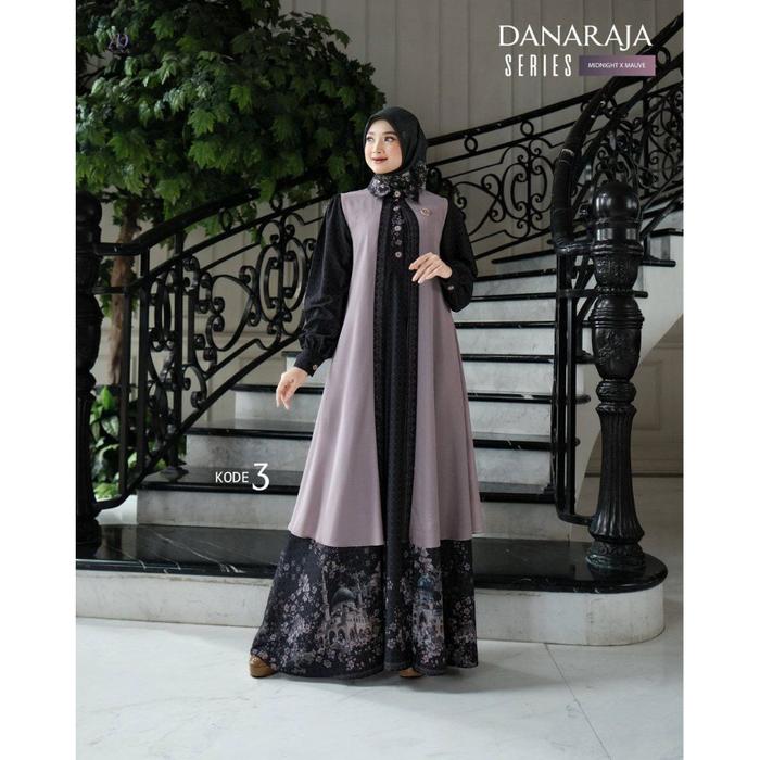 Safitiri Artie Daily Danaraja Midnight Mauve Gamis Original