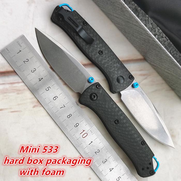 JUFULE 2022 Mini Bugout 533 Carbon Fiber Mark S90V Folding Pocket