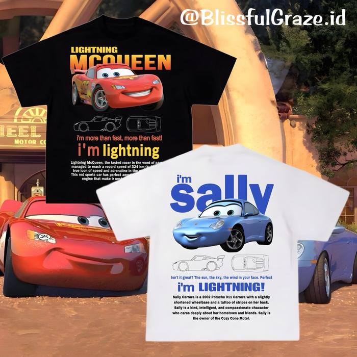 Tshirt Mcqueen Couple | Tshirt Couple Mcqueen | Lightning Mcqueen | Tshirt Car Mcqueen | Sally Carre