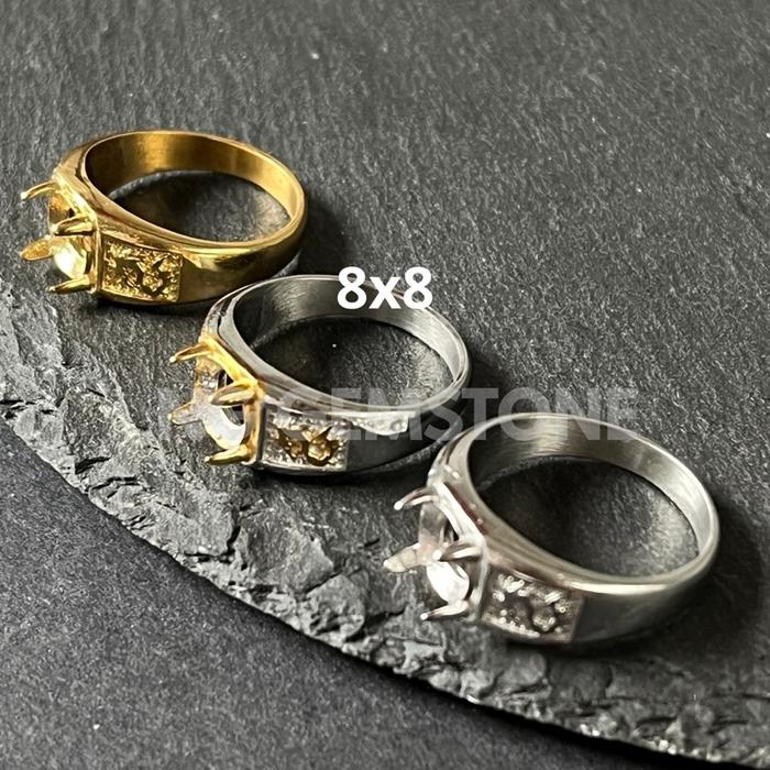 CINCIN EMBAN TITANIUM 8x8 MOTIF NAGA