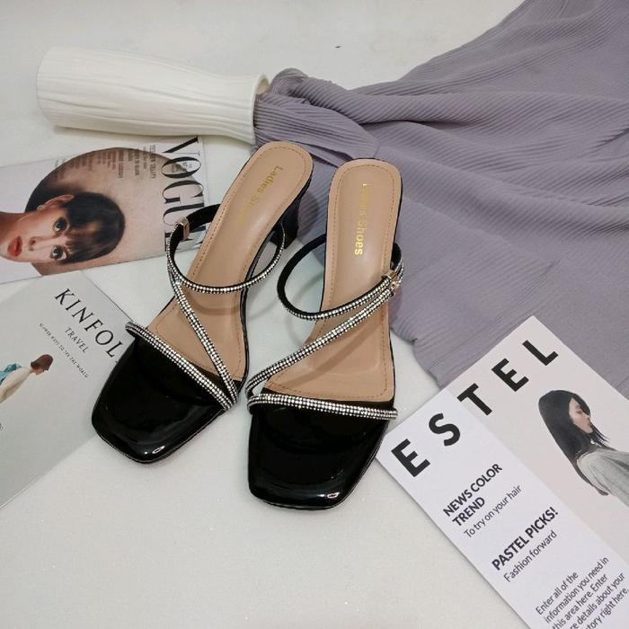 Elora By Ladies Shoes Collection Sandal Heels Tali 7 cm sendal wanita hak tinggi high heels woman sh