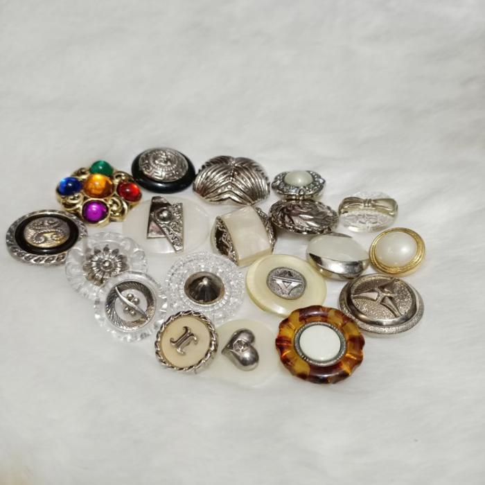 kancing vintage  kancing baju mewah  kancing besar kancing jamur  24 pcs