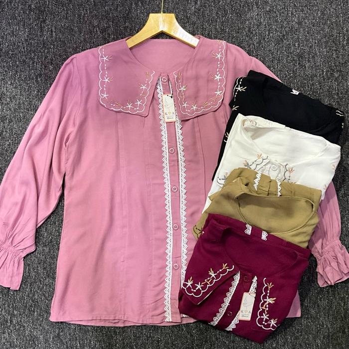 Blouse Bordir / Blouse cewek / Blouse cewek bangkok / Blouse cewek premium/ Blouse cewek murah / OOT