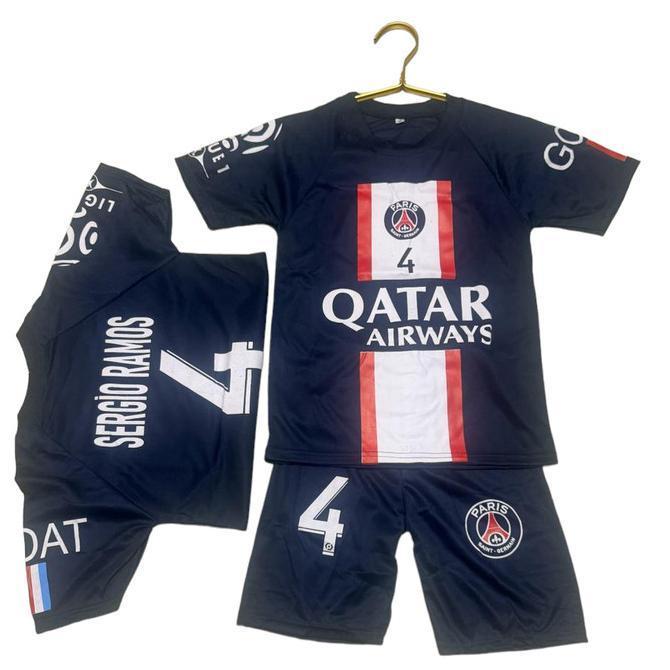 Setelan Baju Bola Anak Sergio Ramos / Kaos Bola Anak 6Bln - 14Thn Tbk