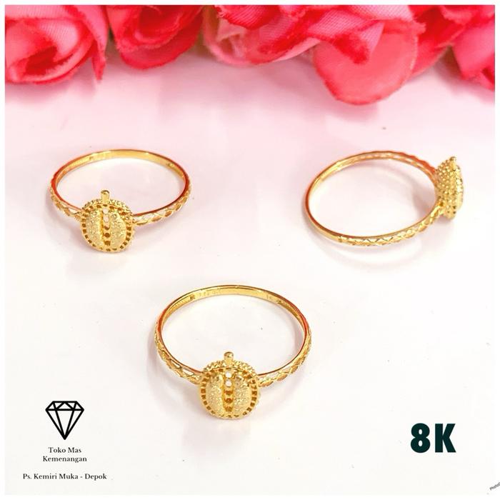 Cincin Ring Ukir Durian Simer
