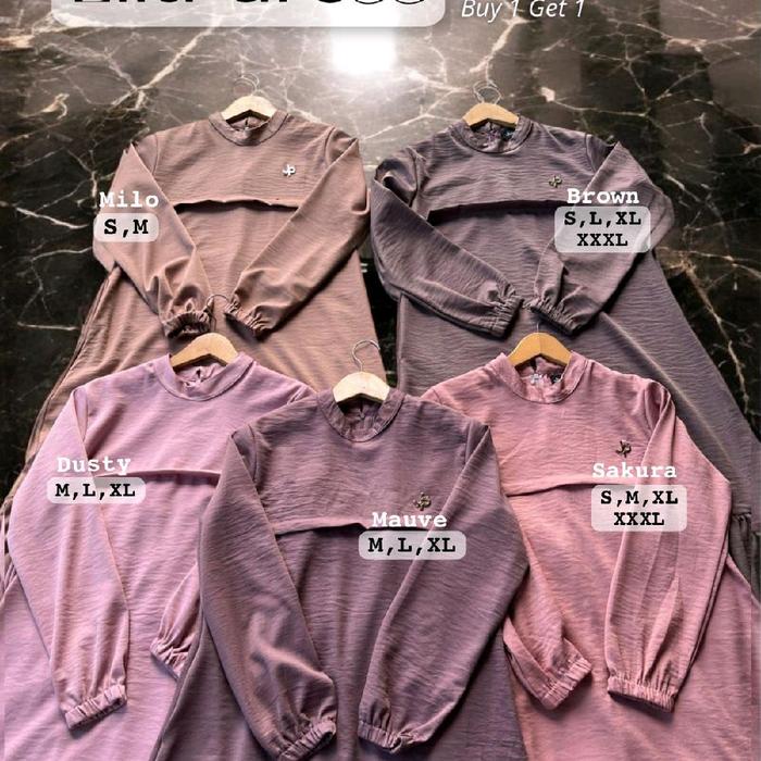 ELLA DRESS BY JOURNEY ORI% GAK ORI JAMINAN UANG KEMBALI Gamis Muslim Wanita Airflow Dewasa