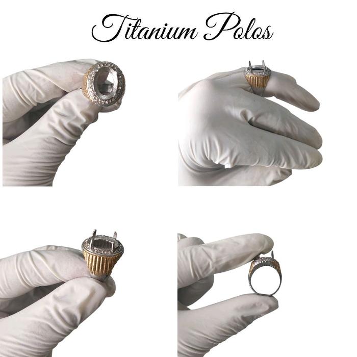 Ring Cincin Emban Titanium Polos Simpel