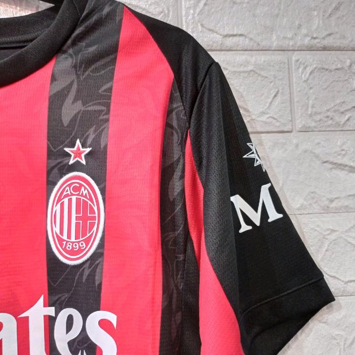 [ PREMIUM ] JERSEY BAJU BOLA MILAN HOME FANTASY GO THAILAND 2025/26 FULL PATCH