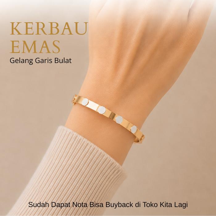 Gelang Garis Bulat by Brand KerbauEmas