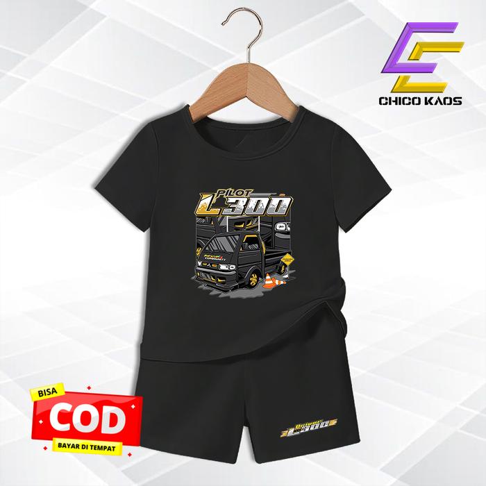 Baju Setelan Pilot L300Anak Laki Laki - Kaos Distr* Karakter Pilot L300 Keren