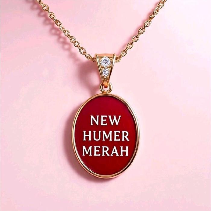 Kalung New Humer Merah dengan Desain Elegan dan Warna Merah Menarik