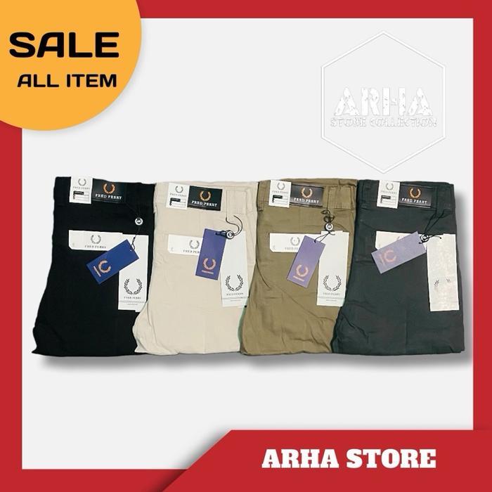 Fred Perry Celana Panjang Chino Berkualitas