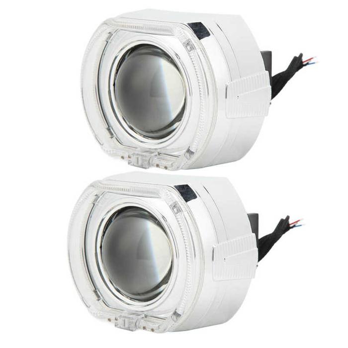 Angel Eye Projector Lens 9‑24V Bi LED Projector Lens for H1 H4 H7 HB3