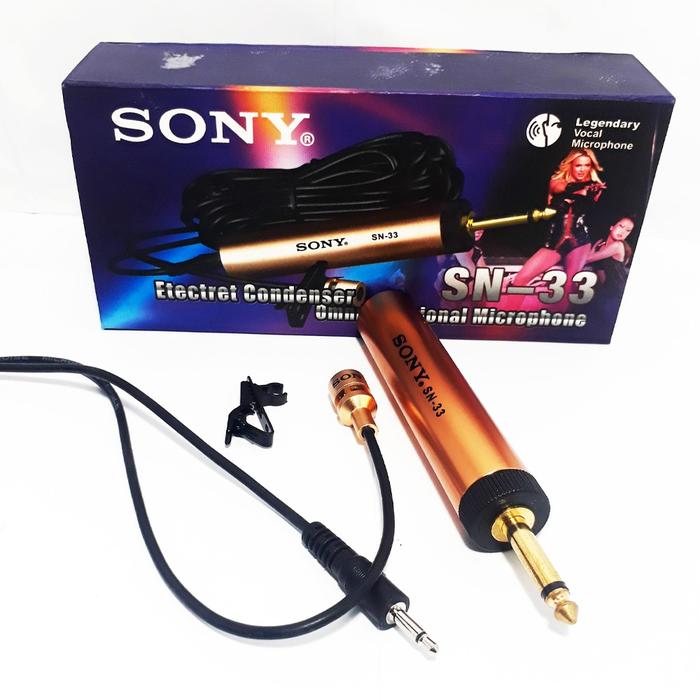 Sony Microphone Clip On SN-33 Mic Jepit Imam