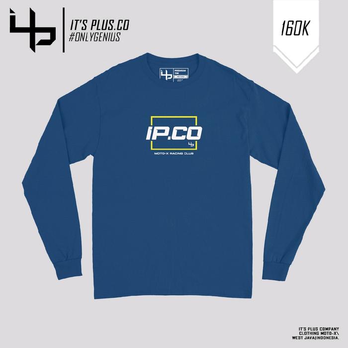 Itsplus Yellow Square Longsleeve Blue Denim Kaos Motor Cross Racing Trail Offroad Enduro Adventure S