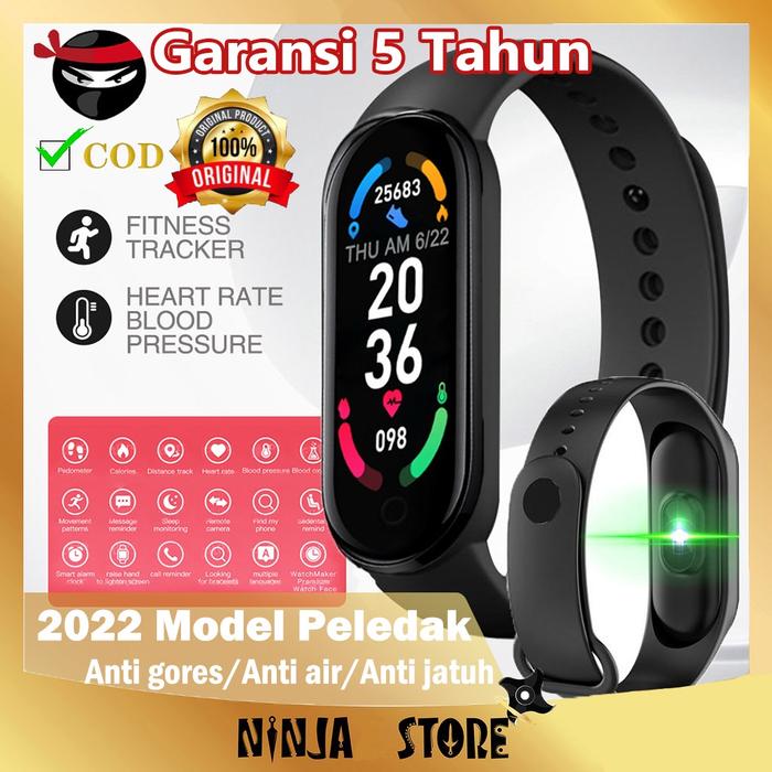AOKEYO Smartwatch Bluetooth Smartband Fitness Tracker Colour Display HeartRate Waterproof Jam Tangan