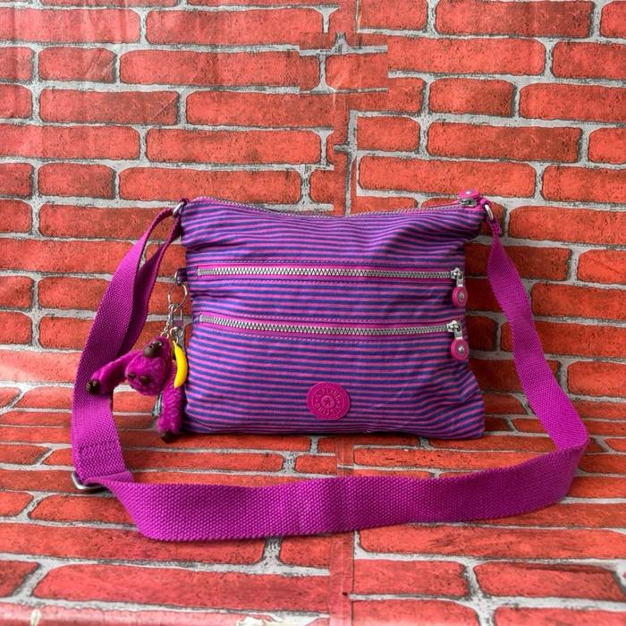 TAS SLING KIPLING WANITA SECOND BRANDED PURPLE / TAS SELEMPANG WANITA KIPLING UNGU SECOND BRANDED