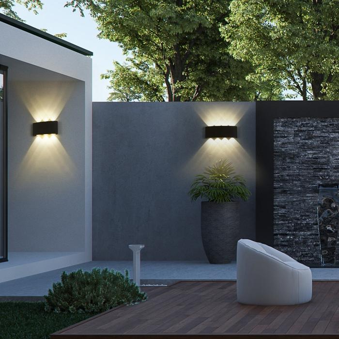 Lampu Dinding Taman Outdoor IP67 LED Wall Light Minimalis Lampu Hias Dinding Tiang Teras Taman Cafe