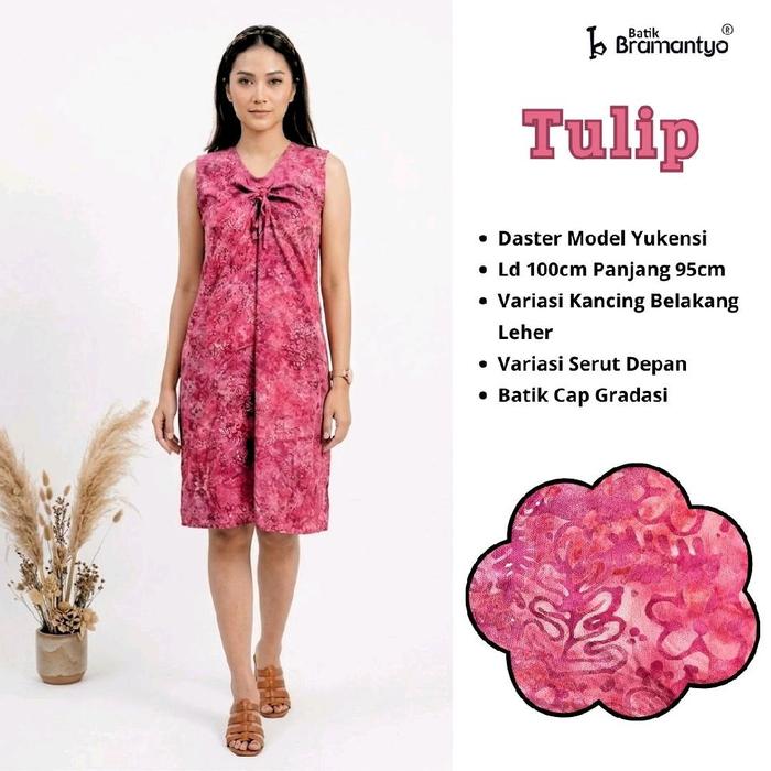 Bramantyo Store - Widuri Daster LD 90cm Batik Cap Batik Solo Menyerap Keringat Nyaman Daster Pendek 