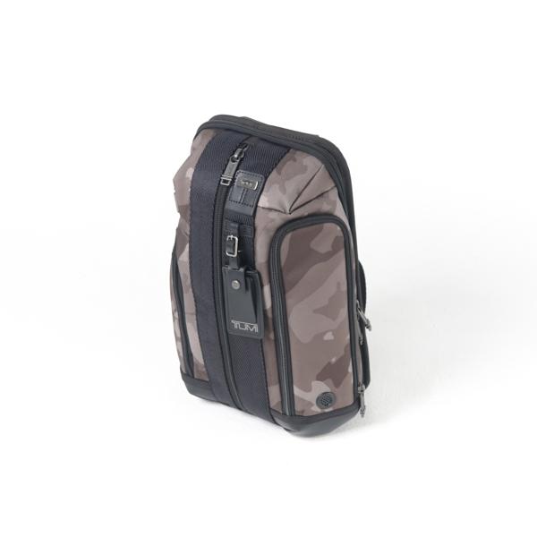 Tas TUMI HIGGIN BLACK CAMO BROWN MULTI POCKET CROSS BODY BAG 100% ORIGINAL