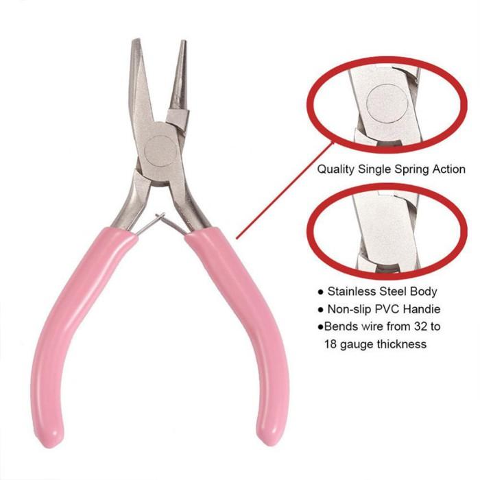Pink Tang Loop Tang Umpan Handmade Tang Pembulat Kawat Hq Qulo