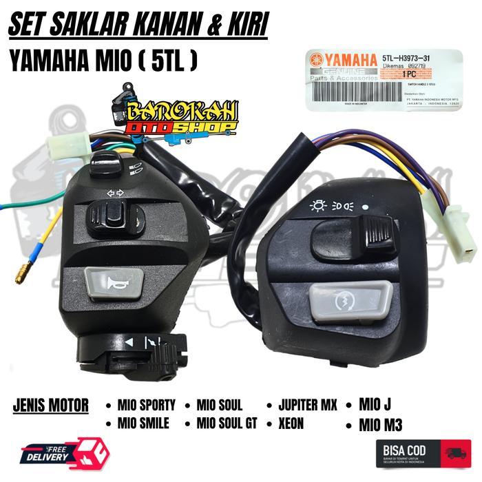 1 Set Saklar Kiri Mio Sporty + Saklar Kanan Mio Sporty Mio J Mio Smile Soul GT Jupiter mx Mio M3