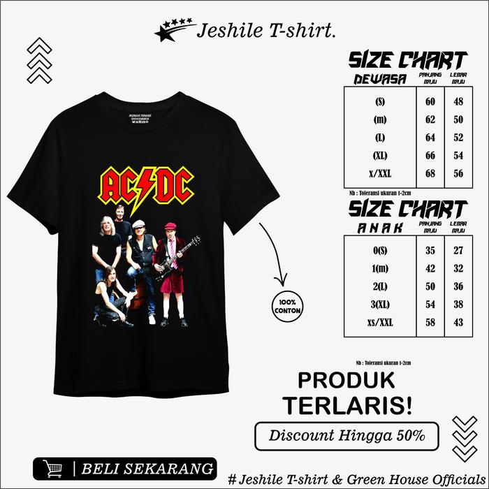 Kaos Metal / Baju metal band/edisi acdc Private Judgment Day / T shirt Metal / Kaos Band / Tshirt Ba