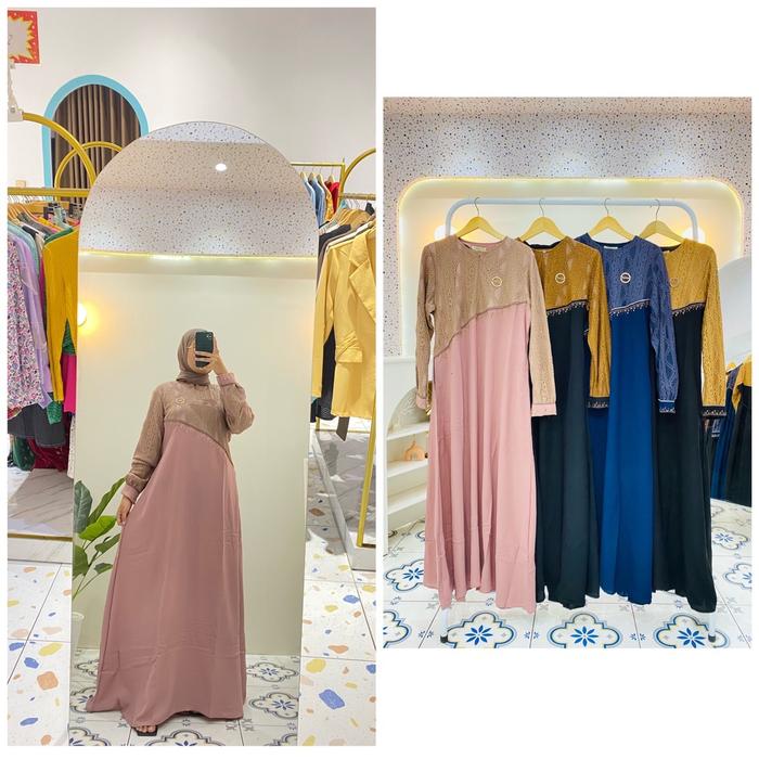 HAMIDA DRESS LEBARAN / DRESS LEBARAN KEKINIAN