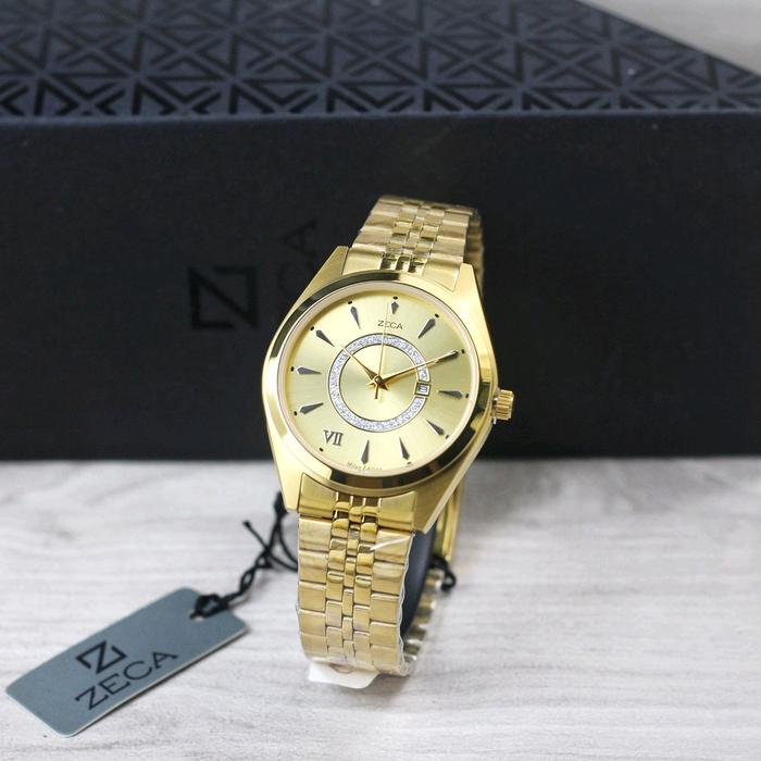 Jam Tangan Wanita Zeca 1003 Milan Edition Tanggal Aktif Original