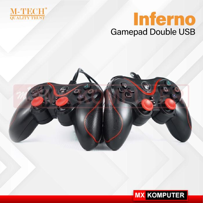Stik PS/PC - JOYSTICK PC Gamepad/Game Pad Double USB M-Tech Inferno